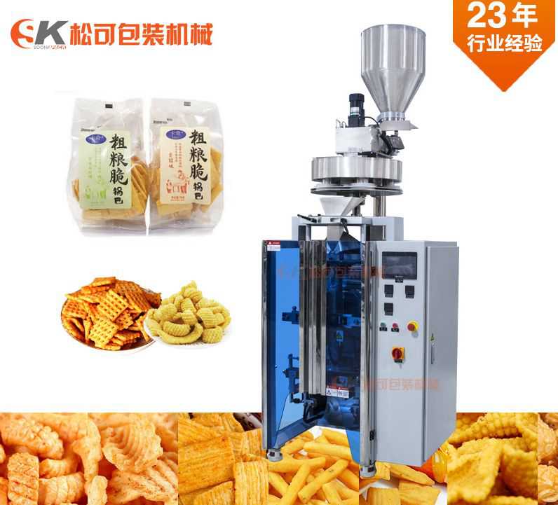 锅巴炒货颗粒包装机图片