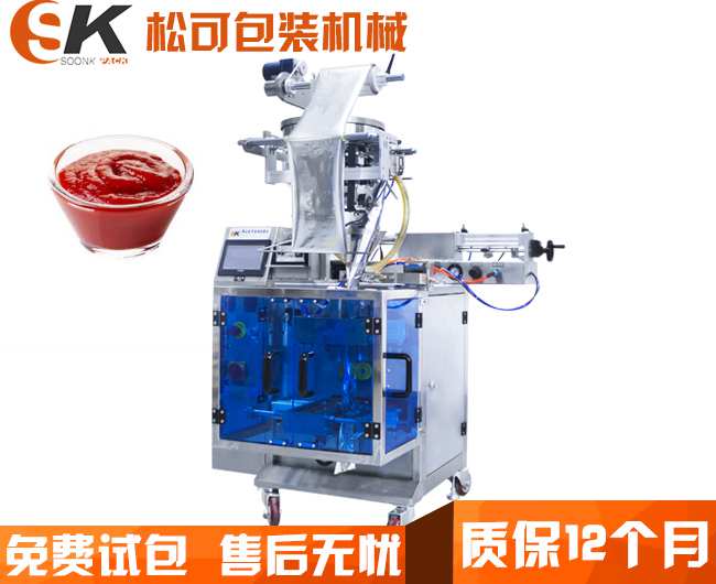 小型立式液体酱料自动食品包装机