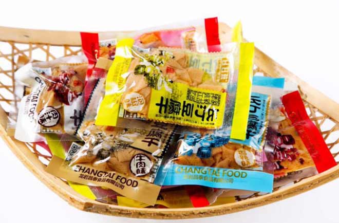 独立小包豆干产品